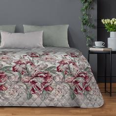 Покрывало стеганое "Mia Cara" 180х210 Kingdom of Peonies 15428-5 из бязи (100% Хлопок) Тейковский ХБК
