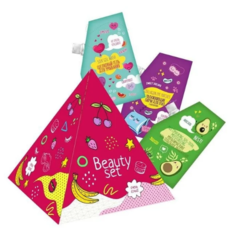 Подарочный набор Greenini Beaute Set Гель для умывания 25мл+Мультмаскинu 25мл+Патчи 25мл