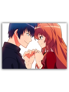 Магнит на холодильник DRABS Toradora Тайга и Рюдзи