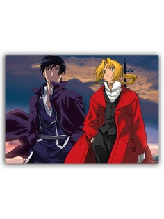 Магнит на холодильник DRABS Аниме стальной алхимик Мустанг