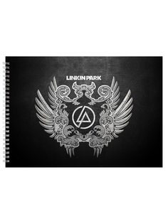 Альбом для рисования DRABS linkin park черно-белая эмблема