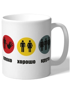 Кружка DRABS Плохо, хорошо, круто