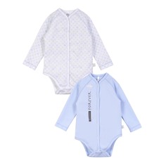 Комплект для детей - Боди 2шт. 21-13003 Вода, Интерлок, Мамуляндия белый; голубой 68