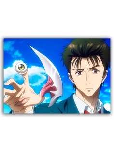 Магнит на холодильник DRABS Аниме паразит Шиничи