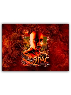Магнит на холодильник DRABS Рэпер 2 pac (California love)