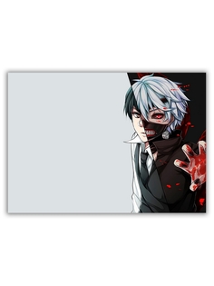 Магнит на холодильник DRABS малый - A5, Tokyo Ghoul, сбоку картинки