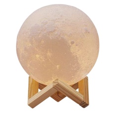 Настольный светильник 3D Moon Lamp 15 см, с сенсорным управлением, беспроводной No Brand