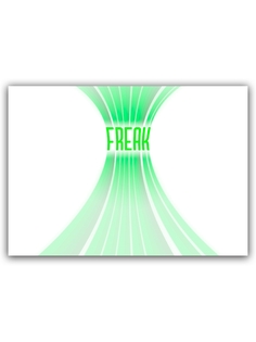 Магнит на холодильник DRABS Freak, яркие зеленые полосы