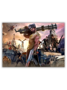 Магнит на холодильник DRABS большой - A4, Serious sam