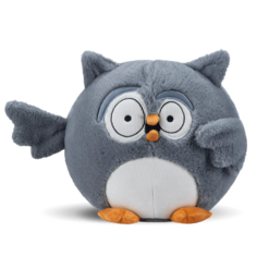 Игрушка подушка мягкая Сова с пледом серая atoy005a No Brand