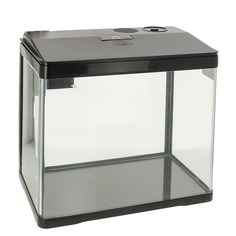 Prime аквариум с LED светильником, фильтром и кормушкой, черный 15 л P.R.I.M.E.