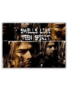 Магнит на холодильник DRABS большой - A4, Smells like teen spirit