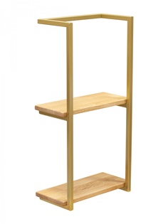 Полка навесная GreenWeen TWIN, золотая