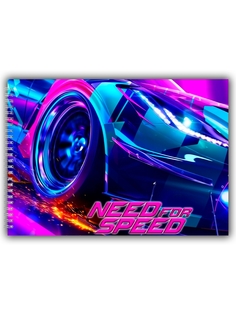 Альбом для рисования DRABS need for speed неоновая машина