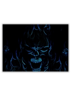 Магнит на холодильник DRABS большой - A4, Blue Flame