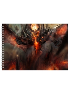 Альбом для рисования DRABS Dota Монстр в огне