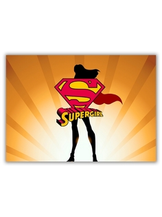 Магнит на холодильник DRABS малый - A5, SUPERGIRL
