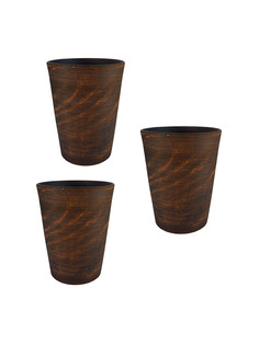 69КАШ021.3 Кашпо Молоченное 3шт 0,4л Солнечногорская керамика