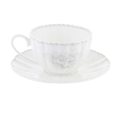 Чашка чайная Hatori Версаль 300 мл с блюдцем 300 мл No Brand