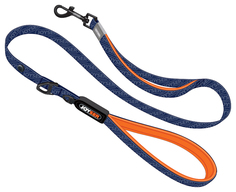Поводок для собак Walk Base Leash M синий с оранжевым Joyser