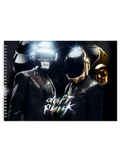 Альбом для рисования DRABS daft punk золотой шлем