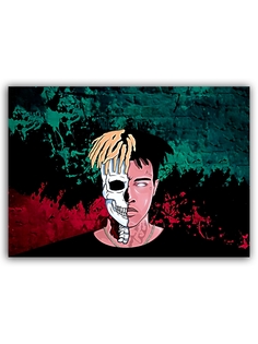Магнит на холодильник DRABS Рэпер xxxtentacion (Skull)