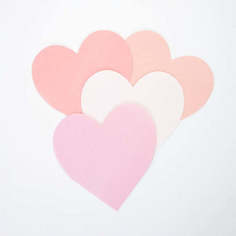 Салфетки "Розовое сердце", мал. (в наборе 20 шт) Meri Meri