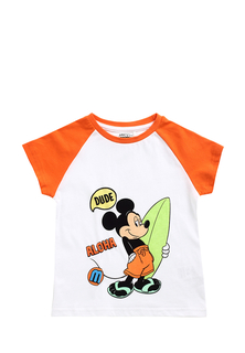 Футболка детская Mickey Mouse SS22MM03A1652 цв. белый, оранжевый р. 98