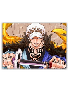 Магнит на холодильник DRABS малый - A5, Trafalgar Law One Piece