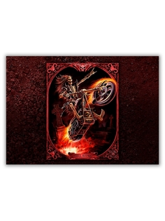 Магнит на холодильник DRABS большой - A4, Hell Rider