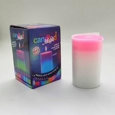 Восковая декоративная светодиодная свеча Хамелеон LED Candled Magic, розовая Baziator