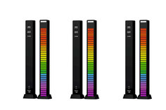 Светодиодная подсветка RGB D092 эквалайзер для музыки, черный, 3 шт. Mobicent