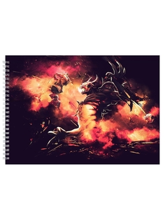 Альбом для рисования DRABS Dota сражение с огненным драконом