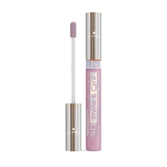 Голографический блеск для губ Lili Kontani Lip Gloss 3D №01 бледный фиолетово-розовый 9 мл