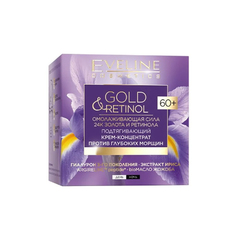 Крем-концентрат Eveline Cosmetics Gold&Retinol Подтягивающий Против Глубоких Морщин 60 мл