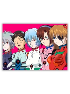 Магнит на холодильник DRABS малый - A5, EVANGELION (CRY)
