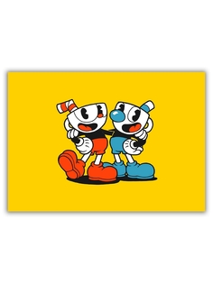 Магнит на холодильник DRABS большой - A4, Cuphead