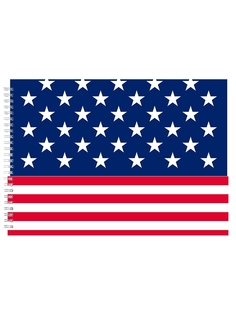 Альбом для рисования DRABS 3D Флаг США