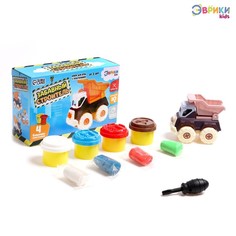 Набор для лепки из пластилина Эврики Забавный строитель, самосвал 7304923