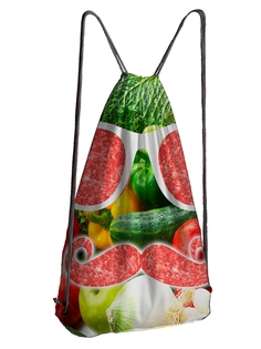 Мешок для обуви DRABS Мешок 27 Овощи, очки и усы из колбасы