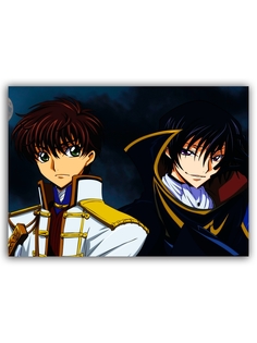 Магнит на холодильник DRABS Code Geass Лелуш и Сузаку
