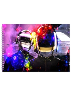 Альбом для рисования DRABS daft punk цветные огни