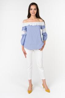 Блуза женская adL11534437000 голубая 42