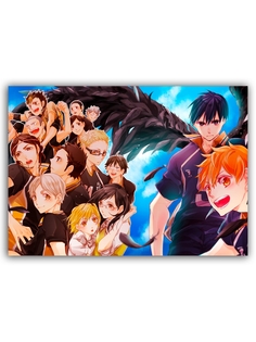 Магнит на холодильник DRABS Волейбол аниме Haikyuu 1