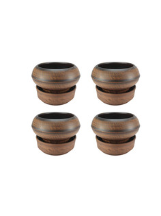 69КАШ032.4.П01 Горшок для цветов Молоченный 4шт 0,6л Солнечногорская керамика