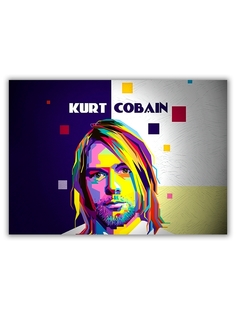 Магнит на холодильник DRABS большой - A4, Kurt Cobain АРТ