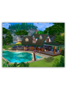 Магнит на холодильник DRABS малый - A5, sims, бассейн, вышка