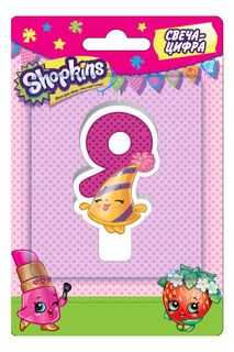 Свеча-цифра Shopkins № 9 32131 Росмэн