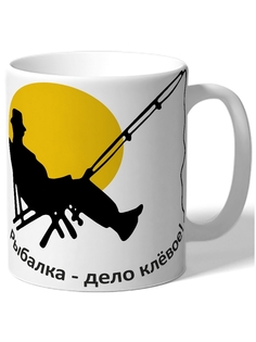 Кружка DRABS для рыбаков Рыбалка дело клёвое! рыбак