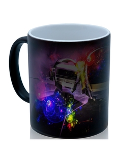 Кружка DRABS daft punk цветные огни, необычный сувенир